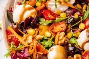 This rainbow salad is a feast for your eyes and your taste buds!