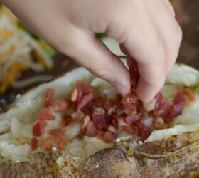 air fryer baked potato recipe, air fryer baked potato toppings
