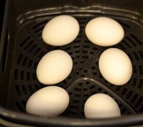 air fried hard boiled eggs easy to peel, air fryer hard boiled eggs