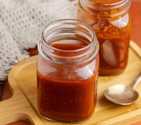 gluten free red enchilada sauce, Gluten Free Red Enchilada Sauce in jars after made