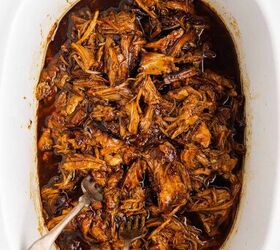 bbq pulled pork in crock pot with root beer, BBQ Pulled Pork in Crock Pot with Root Beer All Shredded