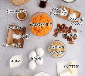carrot sheet cake, Carrot Sheet Cake Ingredients