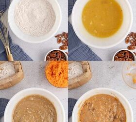 carrot sheet cake, Carrot Sheet Cake Batter Being Made in a Bowl