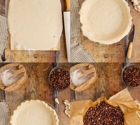 crisco pie crust, Crisco Pie Crust Dough Being Pre Baked in a Pie Plate