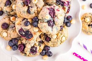 These blueberry cookies are the perfect combination of sweet and tangy