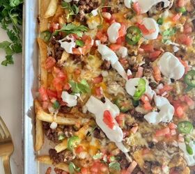 loaded french fries taco style, Loaded French Fries