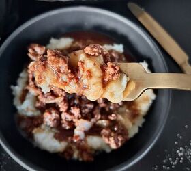 ground beef mashed potatoes salisbury style, Ground Beef Mashed Potatoes