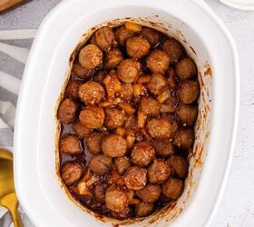 sweet and sour meatballs crockpot, Sweet and Sour Meatballs Crockpot Being Made in a Slow Cooker