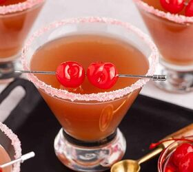 love potion cocktail, Love Potion Cocktail on a Tray