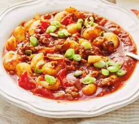 gnocchi bolognese recipe hearty and delicious gnocchi dish, Gnocchi Bolognese in a decorative white bowl