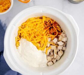 slow cooker buffalo chicken wing dip, Slow Cooker Buffalo Chicken Wing Dip in Ingredients