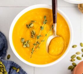 Roasted Butternut Squash and Garlic Soup
