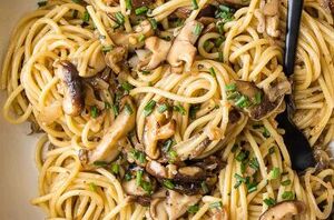 This black garlic pasta tastes rich and decadent, without being too heavy