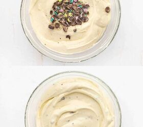 easter mini cheesecake cups, Step 5 Fold in the crushed Easter chocolate eggs gently