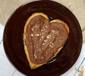Rustic Chocolate Puff Pastry Heart for Two
