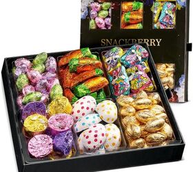 the best easter food baskets for every bunny on your list, Easter Candy and Chocolate Platter with Milk Chocolate Bunnies