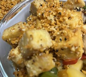 buffalo tofu veggies