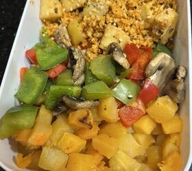 buffalo tofu veggies