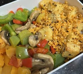 buffalo tofu veggies