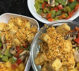 buffalo tofu veggies
