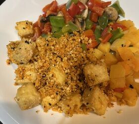 buffalo tofu veggies