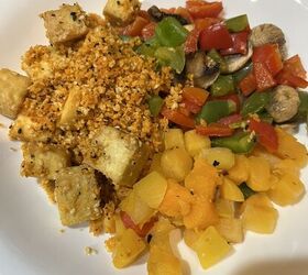 buffalo tofu veggies