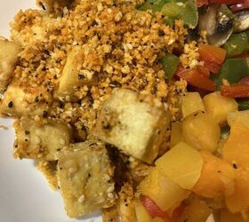 buffalo tofu veggies