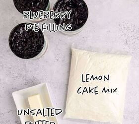 lemon blueberry dump cake, Lemon Blueberry Dump Cake Ingredients
