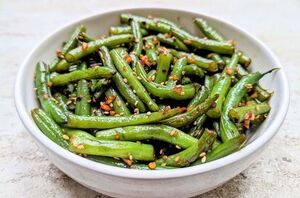 These garlic sesame green beans are the perfect addition to your table