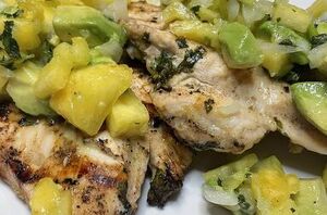 This delicious grilled chicken salsa is a full on sensory experience (delicious!)