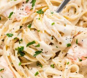 creamy fettuccine alfredo with shrimp