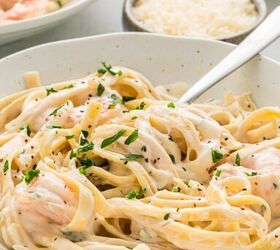 creamy fettuccine alfredo with shrimp