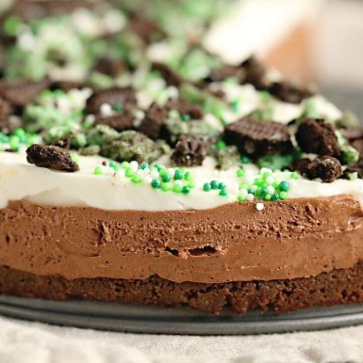 caramel cheesecake bars, No Bake Layered Mint Cheesecake