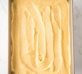 caramel cheesecake bars, Cream cheese mixture poured over the crust