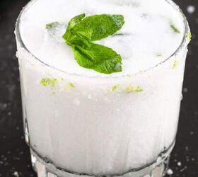 whole berry cranberry sauce, Coconut Mojito with Coconut Milk with Mint on Top