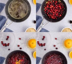 whole berry cranberry sauce, Whole Berry Cranberry Sauce Being Made in a Pot