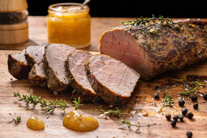 southern oven roasted pork tenderloin with herb crust