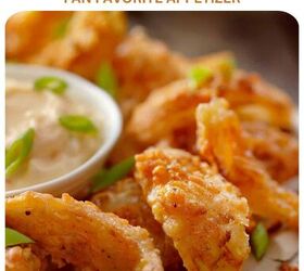 onion petals air fryer onion petal recipe, Air Fryer Onion Petals Pin with text overlay