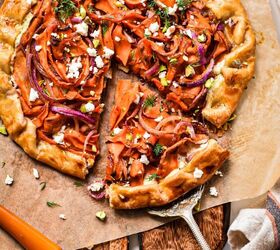 Spicy Carrot & Feta Galette