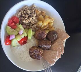 ground beef greek meatball bowl