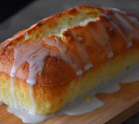 Healthier Lemon Loaf With Glaze