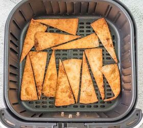 air fryer cinnamon tortilla chips and apple pie dip