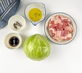 baked cabbage with bacon simple and delicious, Bake cabbage with bacon ingredients