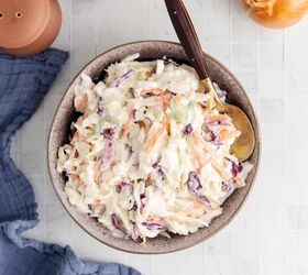 coleslaw for pulled pork, Coleslaw from Pulled Pork in a Bowl from Above