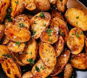 marinated chuck steak, Roasted baby Yukon Gold Potatoes