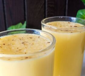 “Golden Mango Lassi With a Nutty Twist”