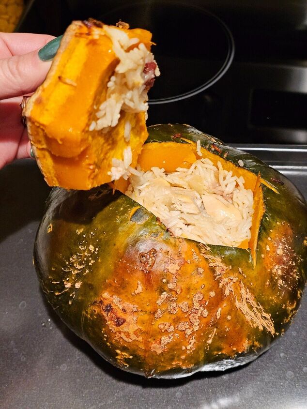 Cooking Chicken and Rice Inside a Pumpkin | Foodtalk