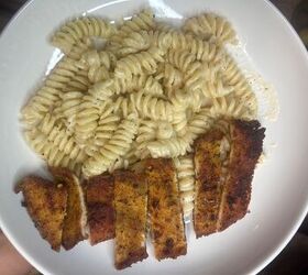 lemon alfredo crispy chicken
