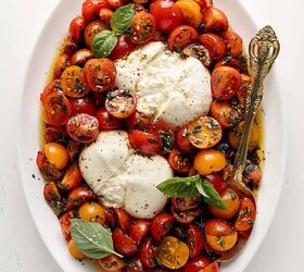 memorial day recipes, Memorial Day Recipes Burrata Caprese Salad on a Serving Platter