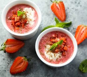Strawberry Soup Recipe | Chilled Strawberry Soup